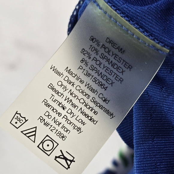 Title Nine Skirt Womens Small Blue White Stretch Mini Short Dream Lined Skort - Picture 9 of 11